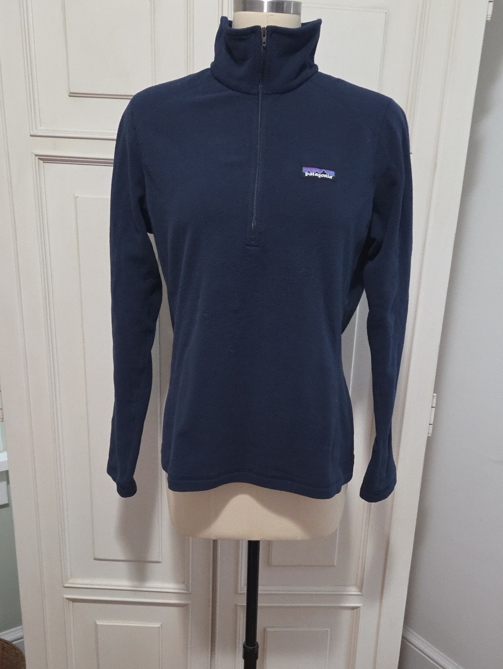 Patagonia Navy Half-Zip Turtleneck Fleece - Women's